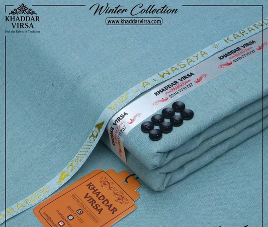 Men’s Unstitched Khaddar Plain Suit