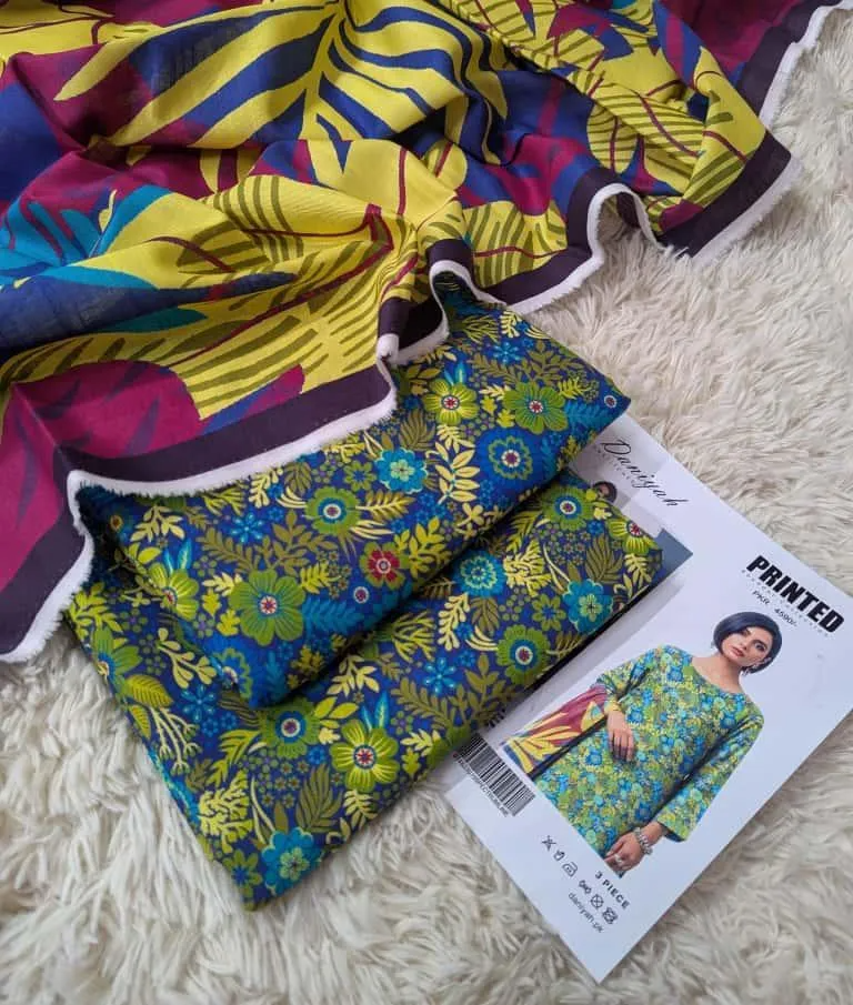 Branded Khaddar 3 Pcs Women's Unstitched Printed Suit