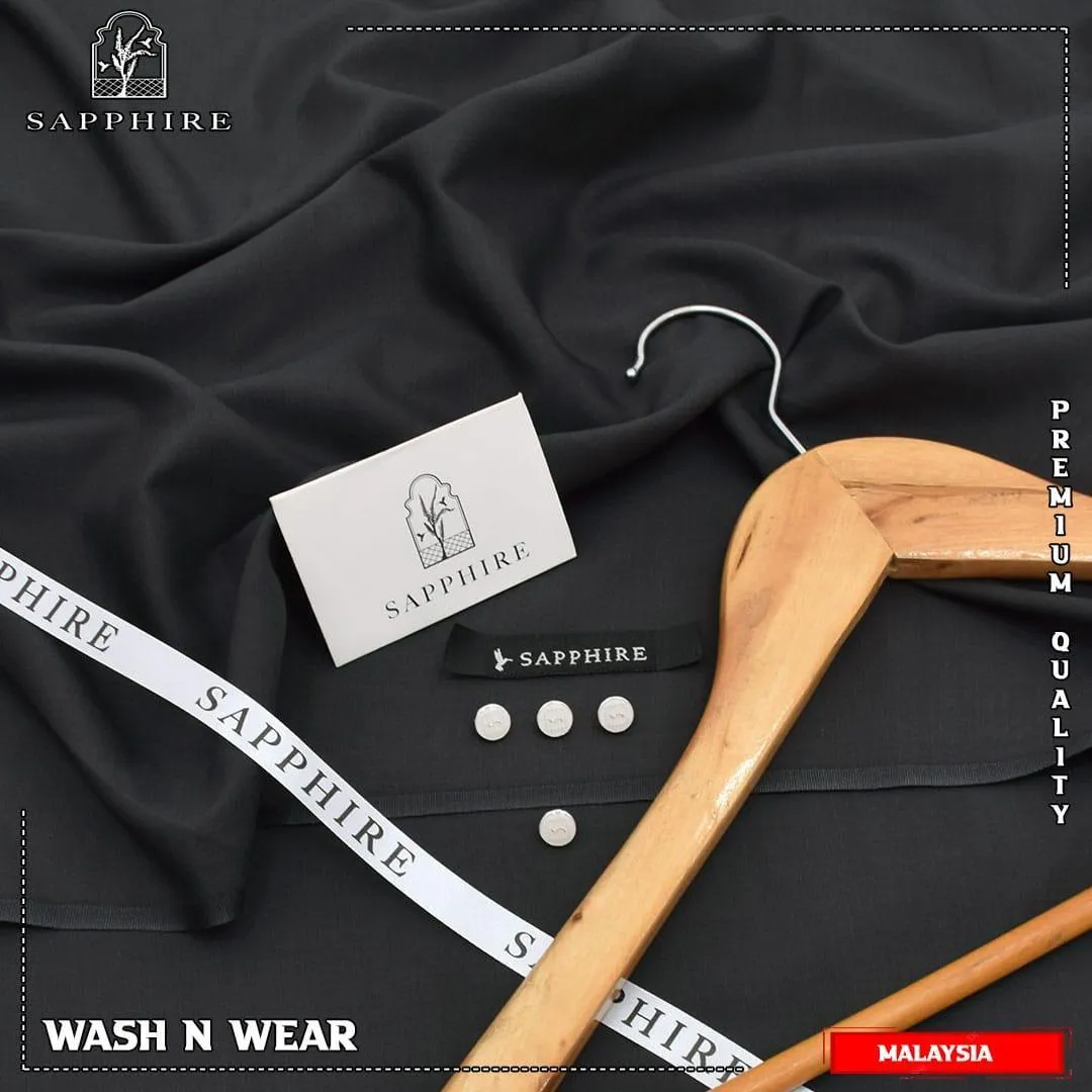 Men’s Unstitched Wash And Wear Plain Suit