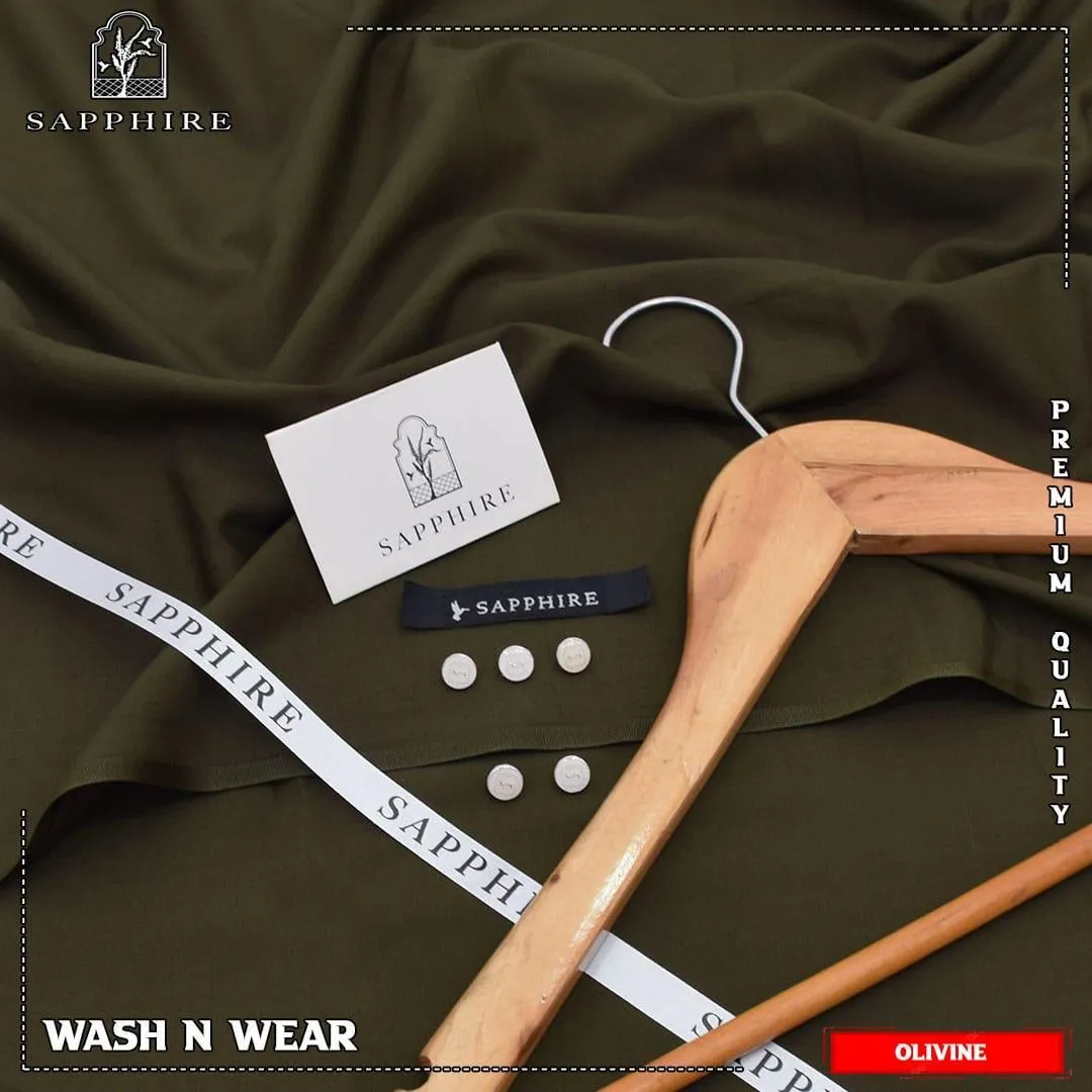 Men’s Unstitched Wash And Wear Plain Suit