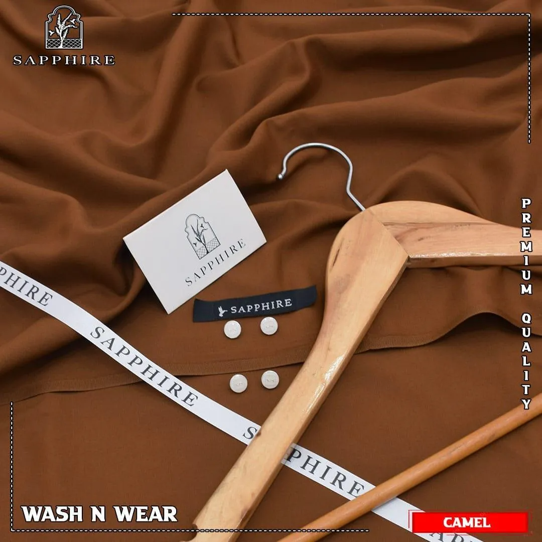 Men’s Unstitched Wash And Wear Plain Suit