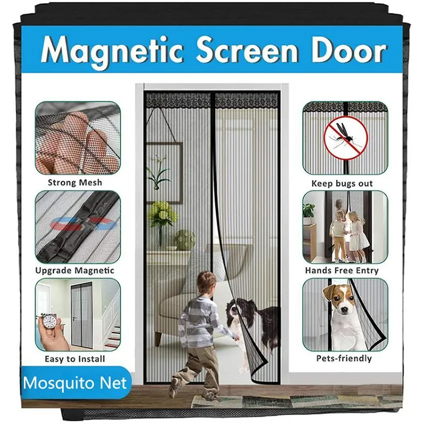 Magnetic Screen door - Mesh Curtain