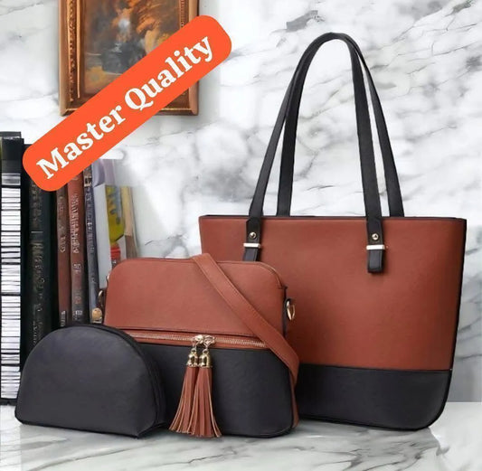 Women's Leather Plain Shoulder Bag