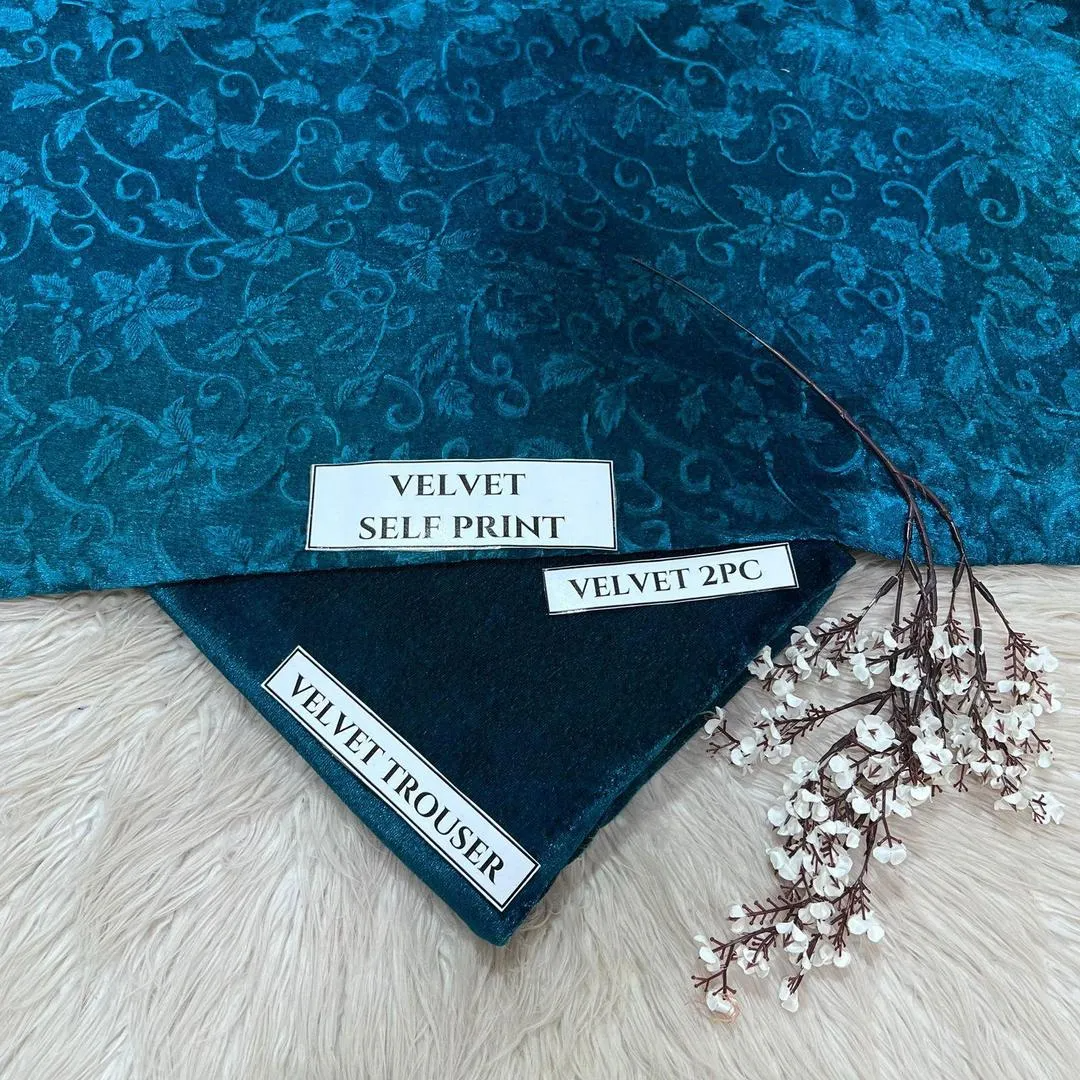 2 Pcs Women's Unstitched Printed Suit