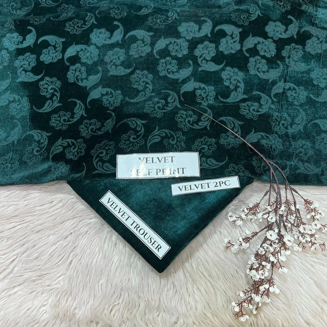 2 Pcs Women's Unstitched Printed Suit