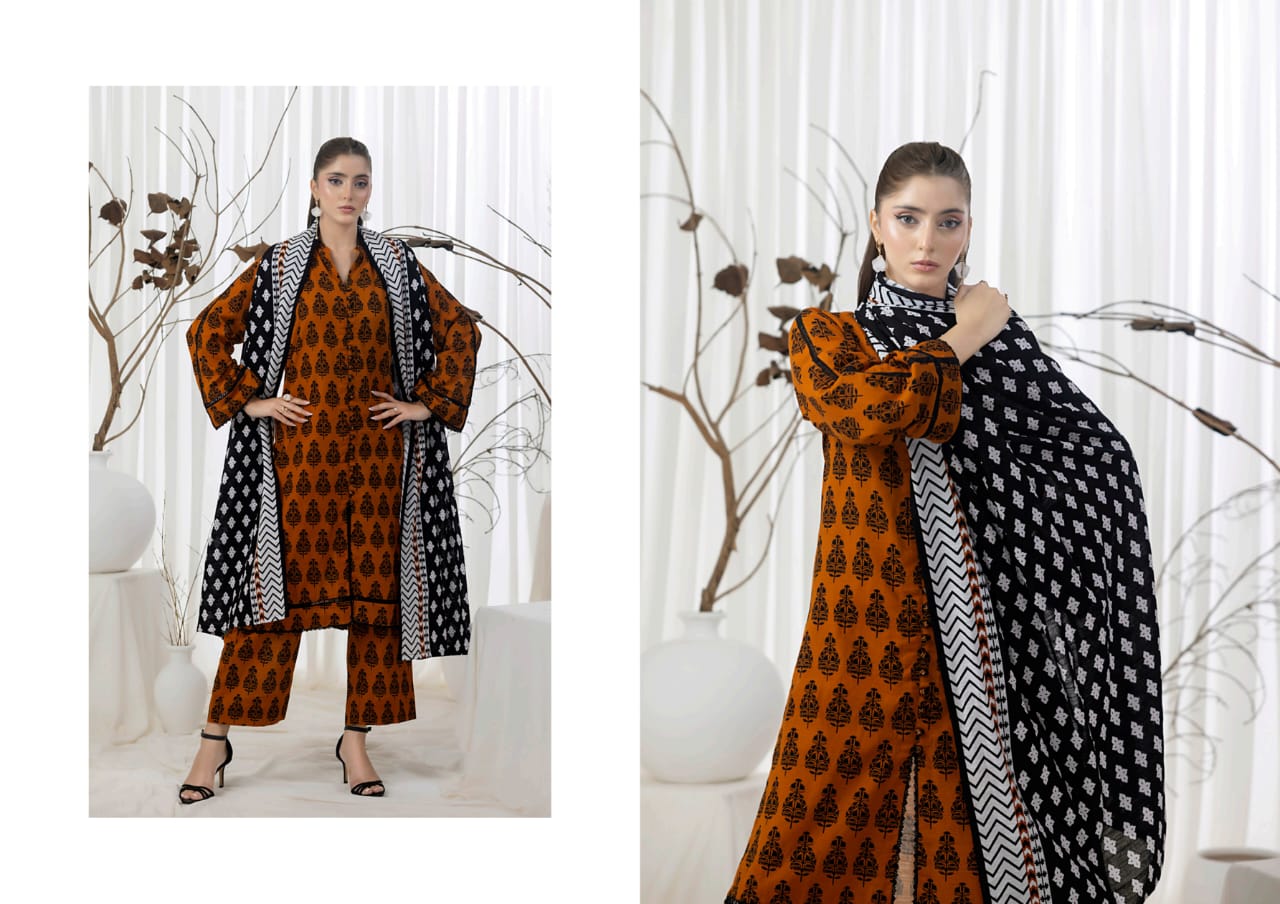 3 Pieces Khaddar unstitched