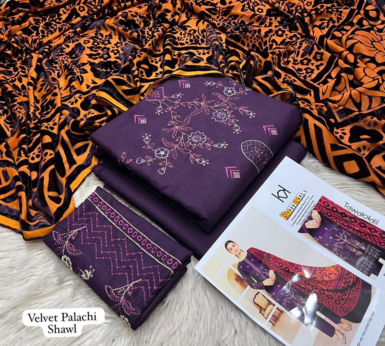 Tawakal 3pcs Emroidery Fancy