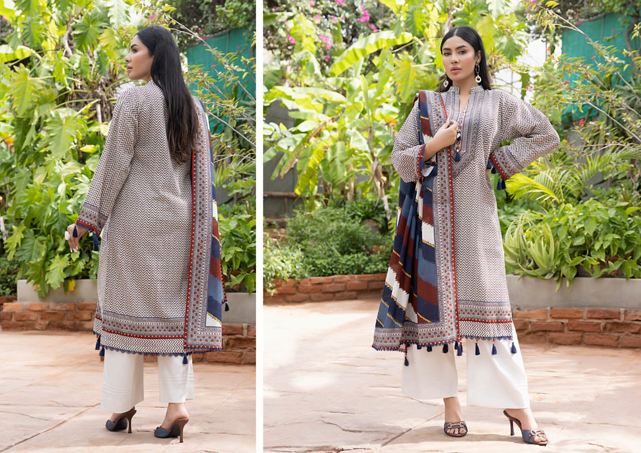 3 Pieces Khaddar unstitched