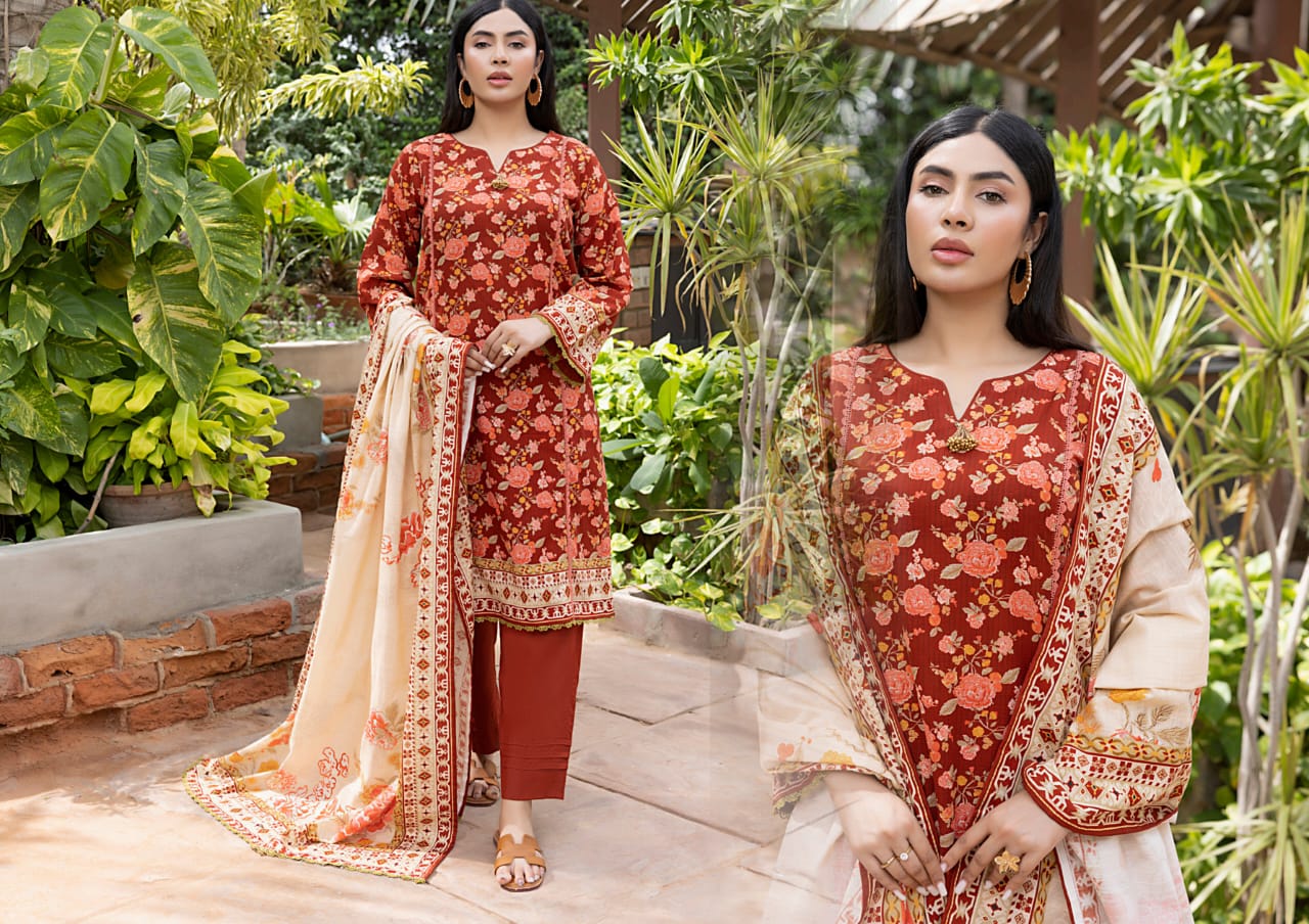 3 Pieces Khaddar unstitched