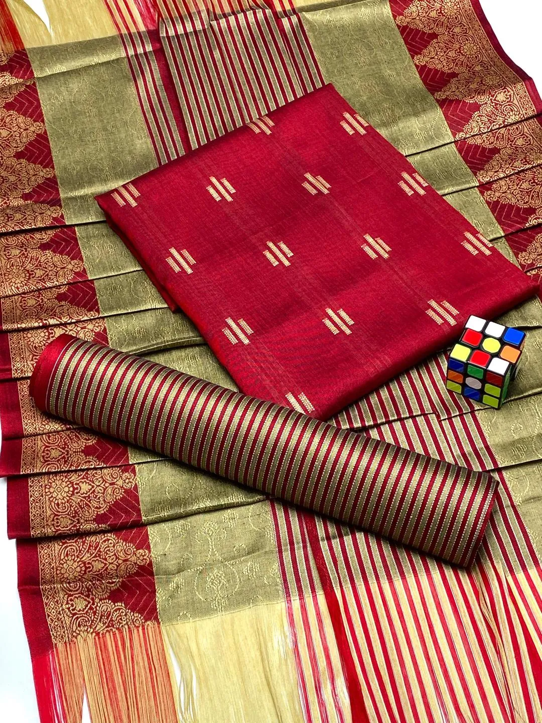 3 Pcs Women's Unstitched Printed Embroidered Suit